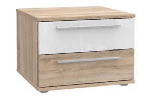 Szafka nocna 50x39x34 cm JULIETTA dąb sonoma/biały Konsimo