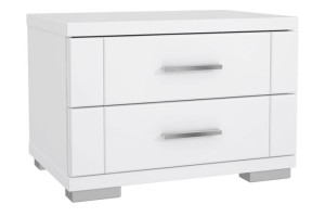 Szafka nocna 60,4x43x41,6 cm SNOW biały Konsimo
