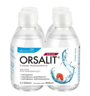 Orsalit drink o sm.truskawkowym czteropak elektrolity