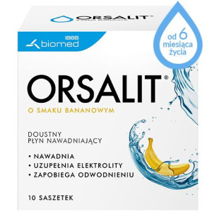Orsalit bananowy x 10 sasz. elektrolity
