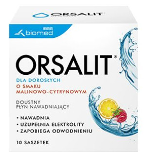 Orsalit dla dorosłych x 10 saszetek, nawadnianie elektrolity