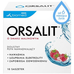Orsalit malinowy x 10 sasz. elektrolity