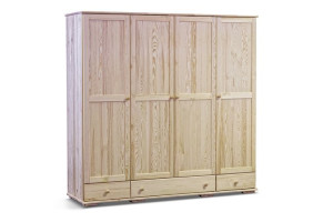 Szafa ubraniowa 202x195x60 cm LISSO sosna naturalna Konsimo