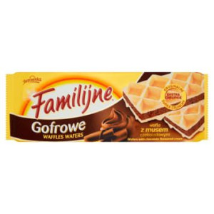 Pakiet 23szt JUTRZENKA Familijne Gofrowe Wafle z musem czekoladowym