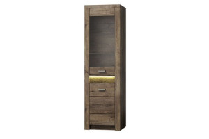 Witryna 56x192x42 cm ALGORI jesion ciemny Konsimo