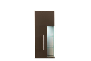 Witryna wisząca 45,2x109x34,8 cm MAGATI grafit/grafit połysk Konsimo