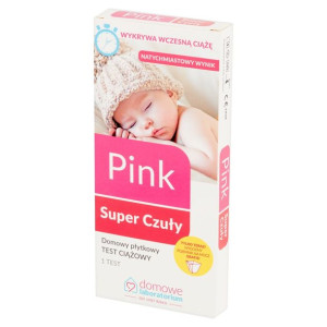 Test Pink Super Czuły 1 szt. test ciążowy płytkowy