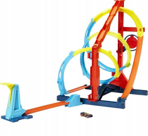 Tor samochodowy Hot Wheels pętla HDX79 + POJAZD