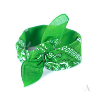 Bandama Bandamka 100% bawełna Bandana zielona jasna