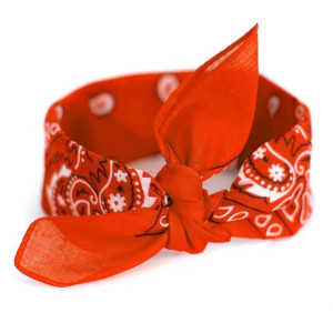 Bandama Bandamka 100% bawełna Bandana pomarańczowa