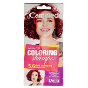 Szampon koloryzujący 5.6 Ciemny Mahoń Dark Mahogany Nowy Delia Cosmetics ma