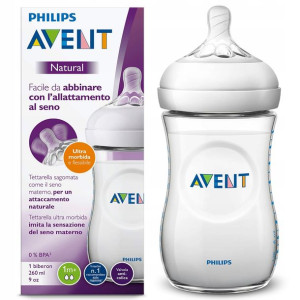 Butelka Avent Natural 260ml Smoczek Antykolkowy