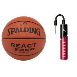 Piłka do koszykówki kosza Spalding TF-250 REACT Indoor/outdoor Pompka