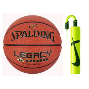 Piłka do koszykówki Spalding TF-1000 Legacy indoor Logo FIBA + Pompka