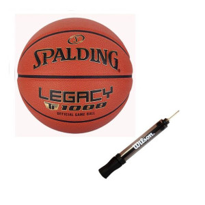 Piłka do koszykówki Spalding TF-1000 Legacy indoor Logo FIBA + Pompka