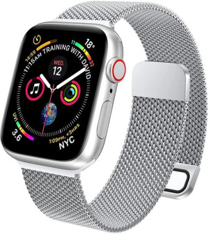 Oryginalna Opaska Apple Milanese 44mm Mtu62zm/a Srebrna Bez Opakowania