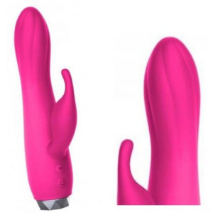 Wibratro Dildo z Króliczkiem Stymulator