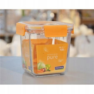 Pojemnik Szklany Kwadratowy Glasslock Pure 920 Ml