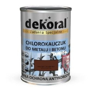 DEKORAL Chlorokauczuk 0,9L Brązowy Mahoniowy RAL8016
