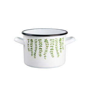 Eukaliptus Garnek Prosty 2.2l Śr.16cm Wys.12cm Biały