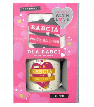 Kubek Skarpetki Dla Babci Prezent Pan Dragon Babcia Anioł Na Ziemi