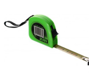 Miara z blokadą 2m x 13mm zielona