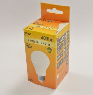 Żarówka A60 E27 Led 5 Bulb 400lm 3000k