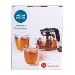 Zestaw Dzbanek 900 Ml + 2 X Kubek Termiczny 350 Ml