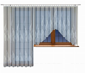  Firanka żakardowa 248931 biała  230 x 200 cm