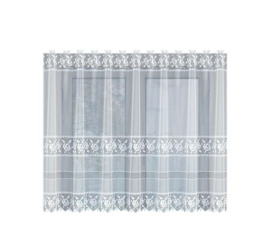 Lambrekin Żakardowy Metrażowowy Biały 345390 Wys. 135cm