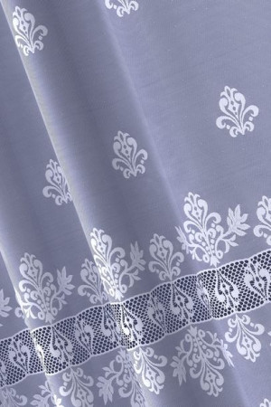 Firanka Żakardowa Metrażowa Biała 348220 Wys. 250cm