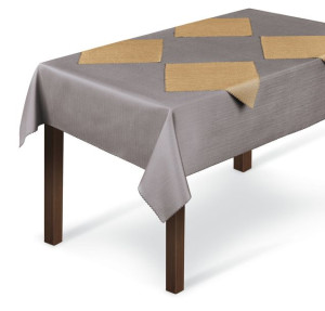 Obrus Tkaninowy 130x180cm Prostokątny 13093/an/k Brązowy T220