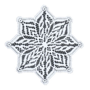 Serwetka Żakardowa Okrągła 20cm Biała 250093