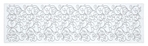 Bieżnik Żakardowy Prostokątny 40x150 Cm Biały 238400