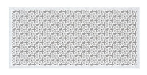 Bieżnik Żakardowy Prostokątny 60x130 Cm Biały 250230