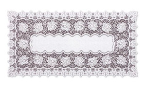 Bieżnik Żakardowy Prostokątny 50x100 Cm 202540 Biały