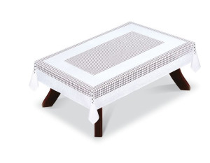 Obrus Żakardowy Prostokątny 130x180cm Biały 207550