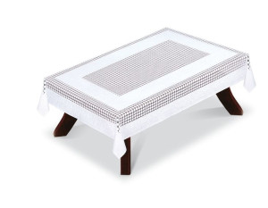 Obrus Żakardowy Prostokątny 100x150cm Biały 207550