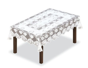 Obrus Żakardowy Prostokątny 100x150cm Biały 228640