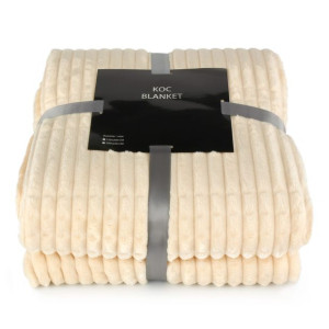 Koc2 BLANKET 200x220 kremowy