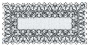 Bieżnik Żakardowy Prostokątny 60x120 Cm 249990 Biało Szary.