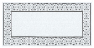 Bieżnik Żakardowy Prostokątny 70x140 Cm 250200 Biały