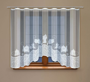  Firanka żakardowa 246950 biała 160 x 300 cm