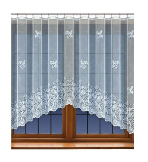  Firanka żakardowa 248450 biała 160 x 320 cm