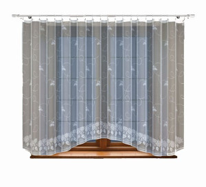  Firanka żakardowa 250481 biała  160 x 400 cm