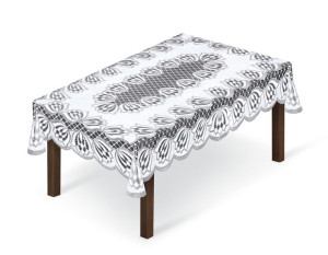 Obrus Żakardowy Prostokątny 100x150cm 247430 Naturalny Szary