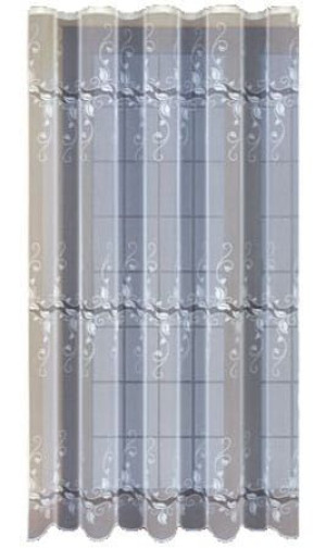 Biała Firanka Żakardowa 231370 250x200 Cm Długa