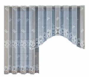Firanka żakardowa 250x200 biały 238381 prosta długa
