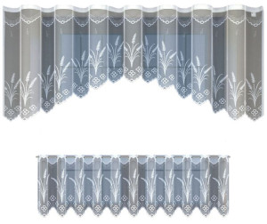 Firanka żakardowa 80x300 i lambrekin 45x300  biały 245490