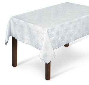 .obrus Tkaninowy Biały Prostokątny 140cmx220cm 11234pb/k T193
